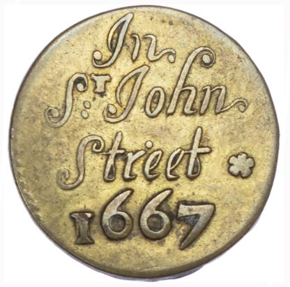 London, St John Street (Clerkenwell), John Dodson, AE Halfpenny, 1667