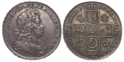 George I (1714-27), Crown, 1726, Small Roses and Plumes
