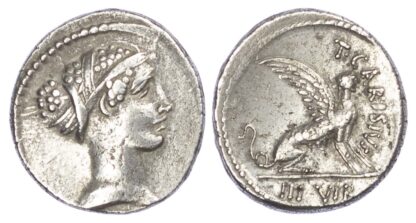 T. Carisius, Silver Denarius
