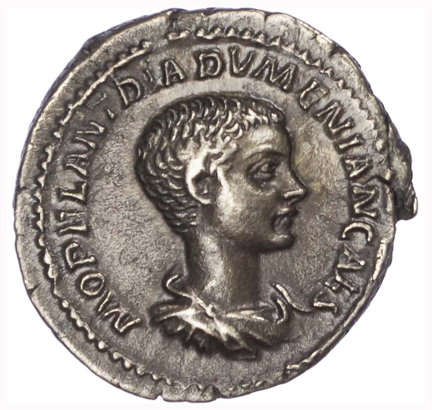 Diadumenian Silver Denarius 218AD : Silbury Coins