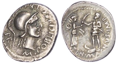 Cn. Pompey Junior, Silver Denarius