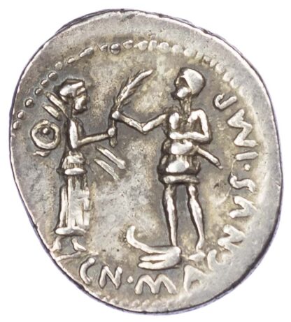 Cn. Pompey Junior, Silver Denarius