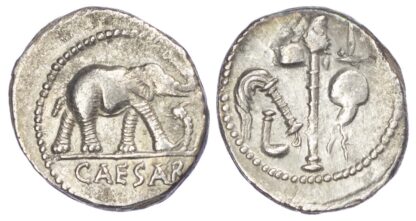 Julius Caesar, Silver Denarius