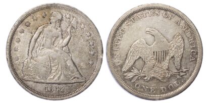 USA, Seated Liberty, 1 silver Dollar, 1842, Philadelphia