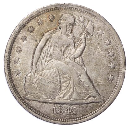 USA, Seated Liberty, 1 silver Dollar, 1842, Philadelphia