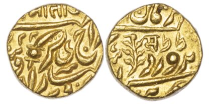 India, Jodhpur, Sardar Singh (AD 1895-1911), gold Mohur