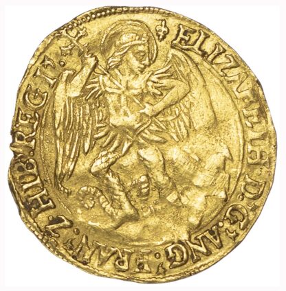 Elizabeth I (1558-1603), first issue, Angel, mintmark lis (1559-60)