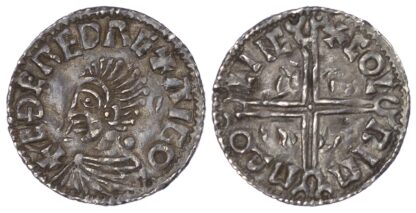 Aethelred II (978-1016), Penny, Long Cross, Lincoln Mint