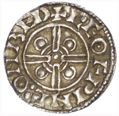 Canute (1016-35), Pointed helmet Penny, Bedford mint