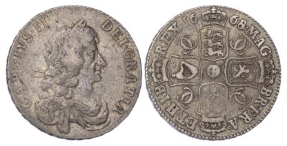 Charles II (1660-85), 1668/4 Halfcrown, third bust