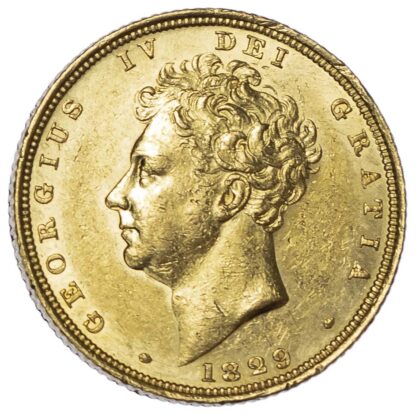 George IV (1820-30) 1829, Sovereign, Bare head