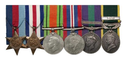 An Officers North West Europe, Palestine Territorial Long Service Group of 6 to Captain Jack Owen Wilson