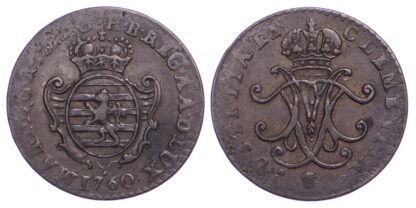 Luxembourg, Grand Duchy, Maria Theresa (1740-1780), Copper Liard (1760)