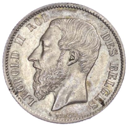 Belgium, Leopold II (1865-1910), silver 50 Centimes, 1881