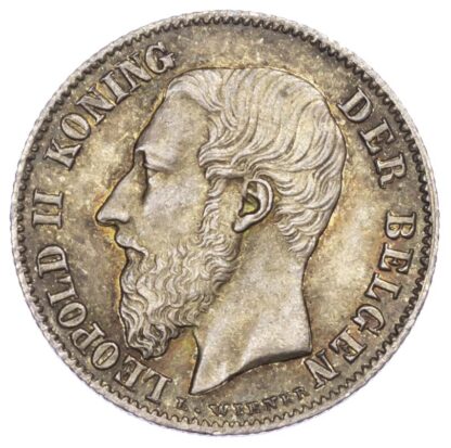 Belgium, Leopold II (1865-1910), silver 50 Centimes, 1899/86