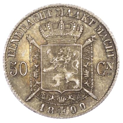 Belgium, Leopold II (1865-1910), silver 50 Centimes, 1899/86