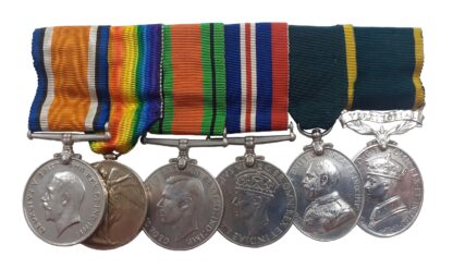 A Great War, WW2, Territorial, Double Long Service group of 6 to Private Charles Edward Batt