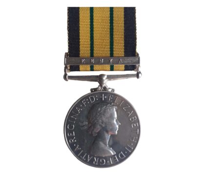 Africa General Service Medal 1902-56, EiiR, one clasp, Kenya to Female Police Constable Morogo Kober