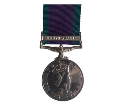 General Service Medal 1962-2007, one clasp, South Arabia, to Junior Technician J. L. Roper
