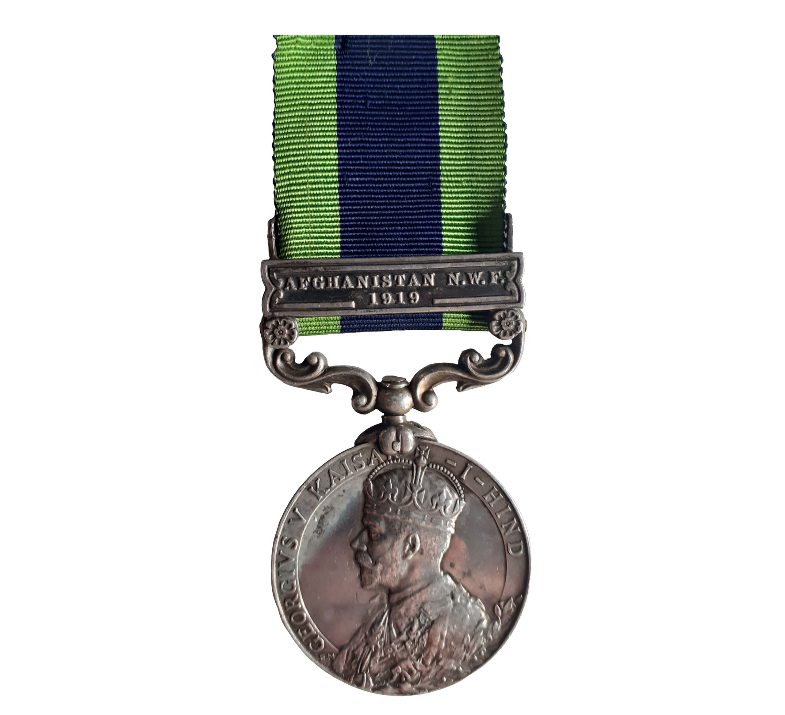 India General Service Medal 1908-35, one clasp, Afghanistan N.W.F. 1919 to Segeant J. M. Pike