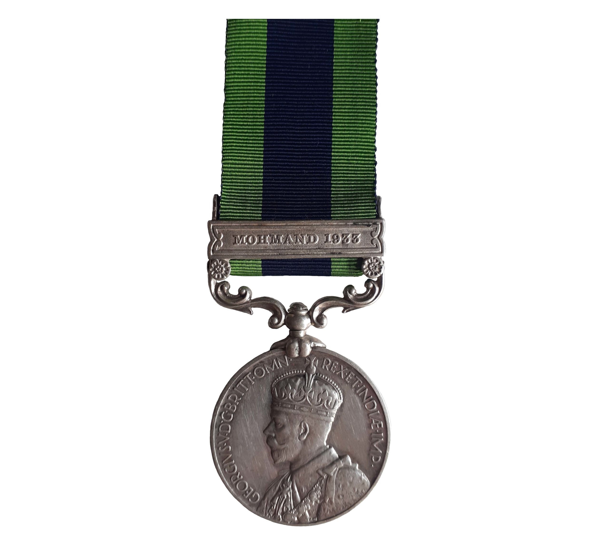 India General Service Medal 1908-35, one clasp, Mohmand 1933, to Bearer Haider
