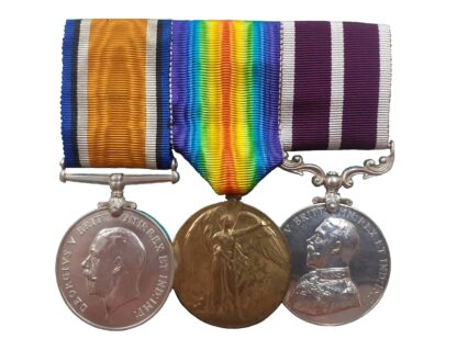 A Great War Immediate MSM Group of three to Acting Corporal William Robert Baskett