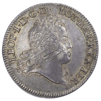 France, Lorraine, Leopold I (1697-1729 AD), Léopold d''argent (écu, dit Aubonne), 1725 - rare