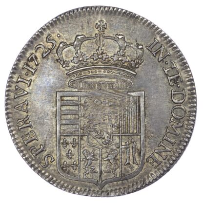 France, Lorraine, Leopold I (1697-1729 AD), Léopold d''argent (écu, dit Aubonne), 1725 - rare