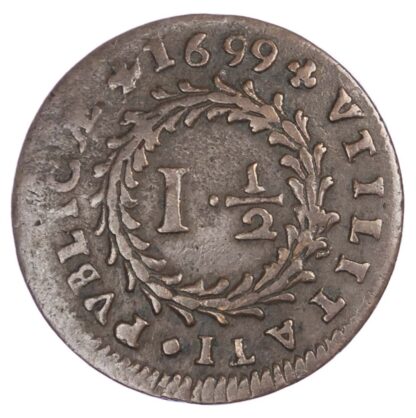 Portugal, Pedro II (1683-1706), copper Real e Meio