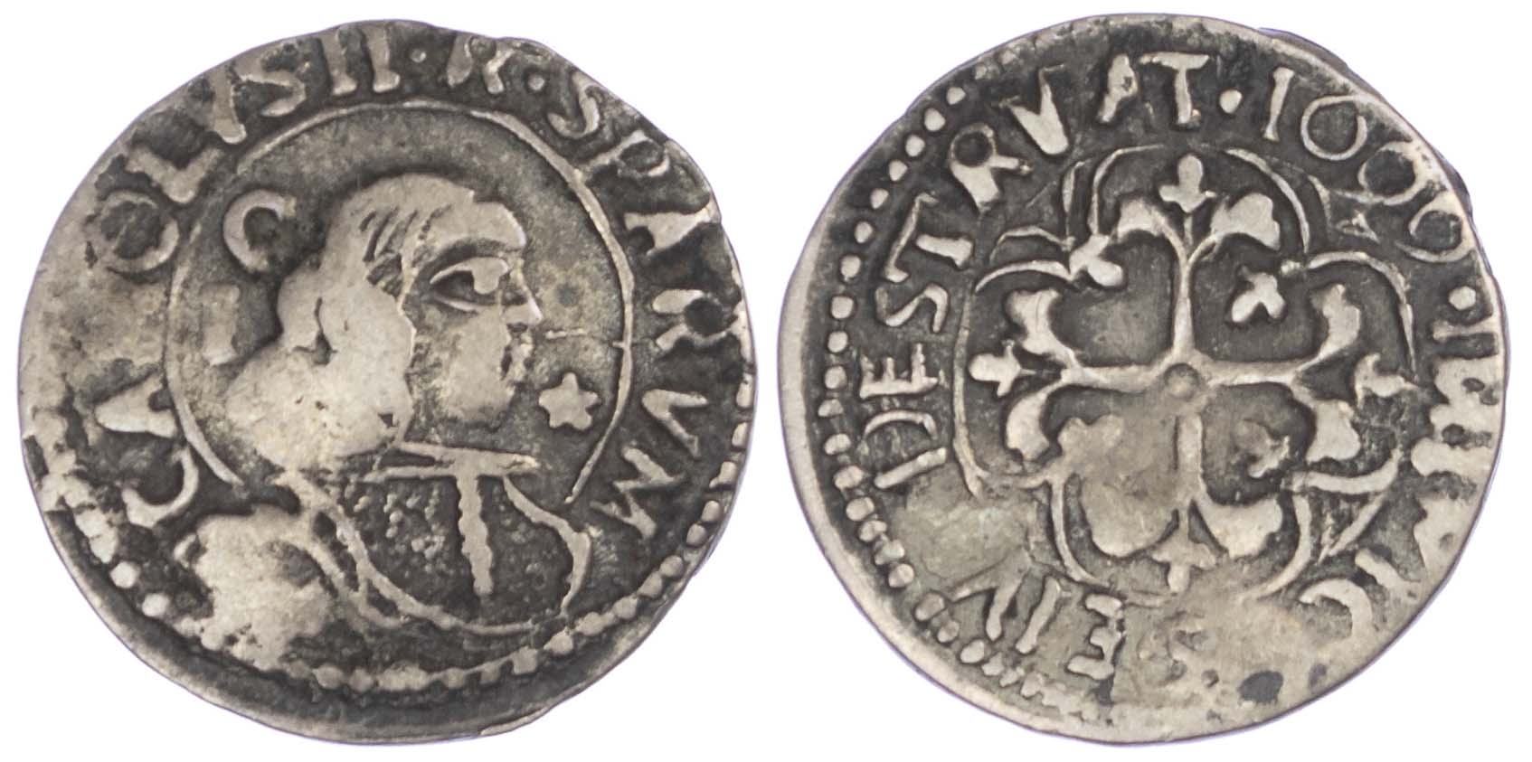 Italy, Sardinia, Carlo II of Spain (1665-1700 AD), silver Reale, 1699