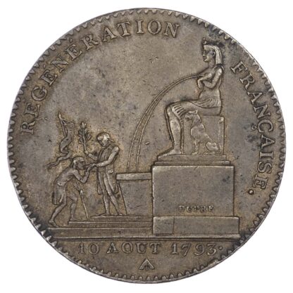 France, Republic (1792-1795 AD), Convention, bronze 5 Decimes, L'An 2, 1793, Paris