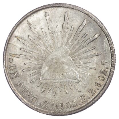 Mexico, Republic, silver 1 Peso, 1902, Zacatecas