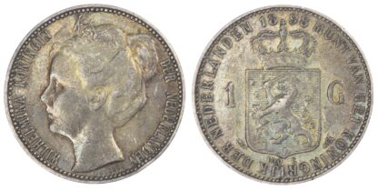 Netherlands, Wilhemina (1890-1948), silver Gulden, 1898