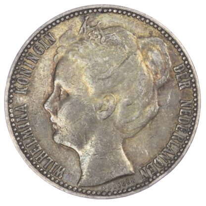 Netherlands, Wilhemina (1890-1948), silver Gulden, 1898