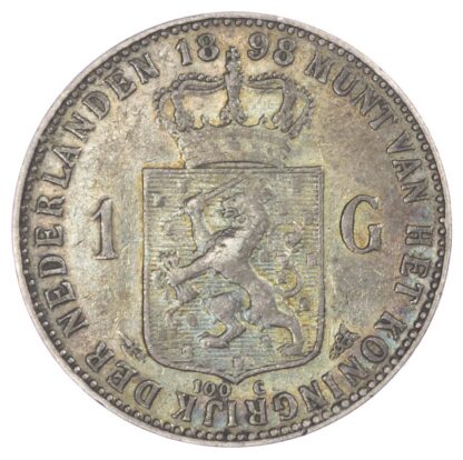 Netherlands, Wilhemina (1890-1948), silver Gulden, 1898