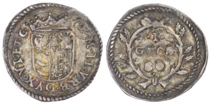 Italy, Urbino, Francesco Maria II Della Rovere (1574-1624 AD), silver Grosso