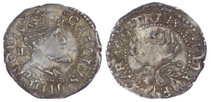 Italy, Naples, Charles V (1516-1556 AD), silver Carlino