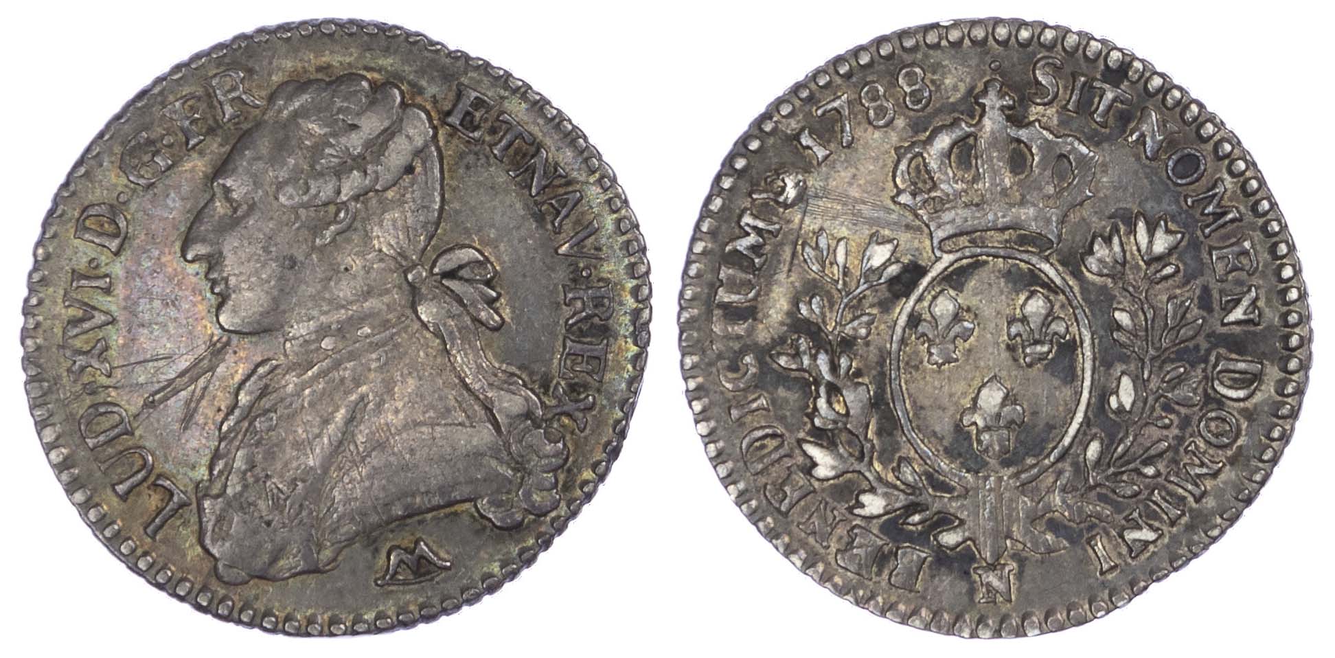 France, Louis XVI (1774-1790), silver 12 Sols, 1788