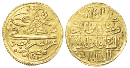 Ottoman Empire, Mahmud I, gold Zeri Mahbub, AH 1143