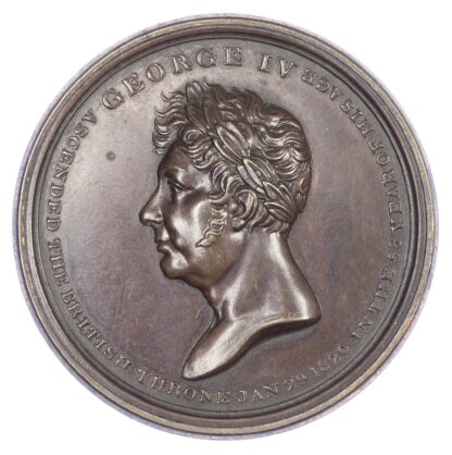 George IV, Accession, copper box medal, 1820