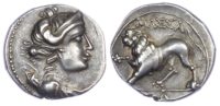 Gaul, Massalia, AR Tetrobol