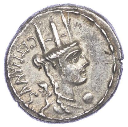M. Plaetorius Cestianus, Silver Denarius