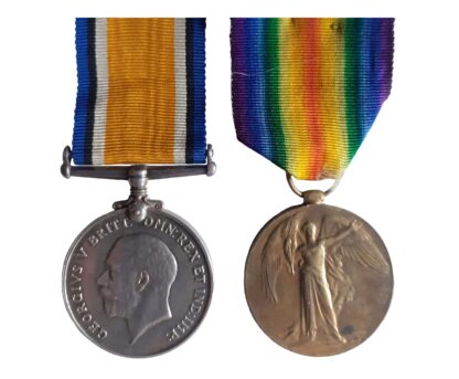 A Great War pair to Guardsman Charles Augustus Ward