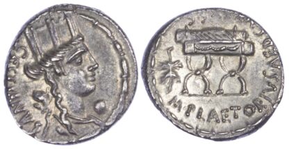 M. Plaetorius M.f. Cestianus, AR Denarius