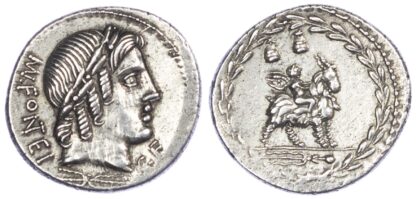Mn. Fonteius, Silver Denarius