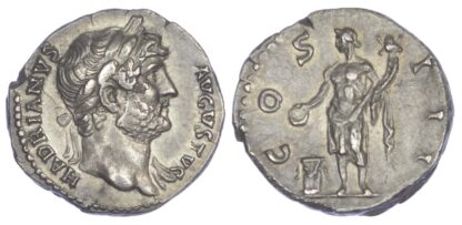 Hadrian (AD 117-138) AR Denarius.