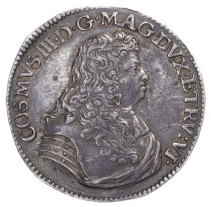 Italy, Cosimo III de Medici (1670-1723), silver Testone, 1676