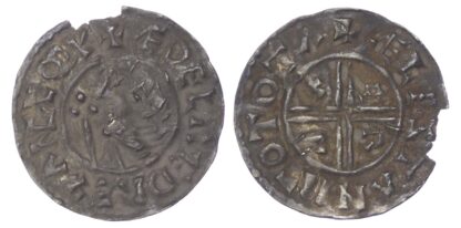 Aethelred II (978-1016), Penny, Crux type, Totnes mint