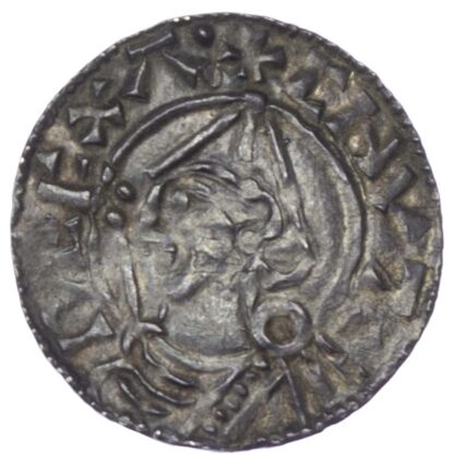 Canute (1016-35), Pointed Helmet Penny, Dover mint