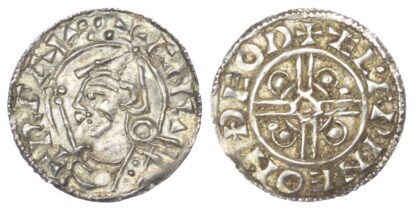 Canute (1016-35), Pointed Helmet Penny, Thetford mint